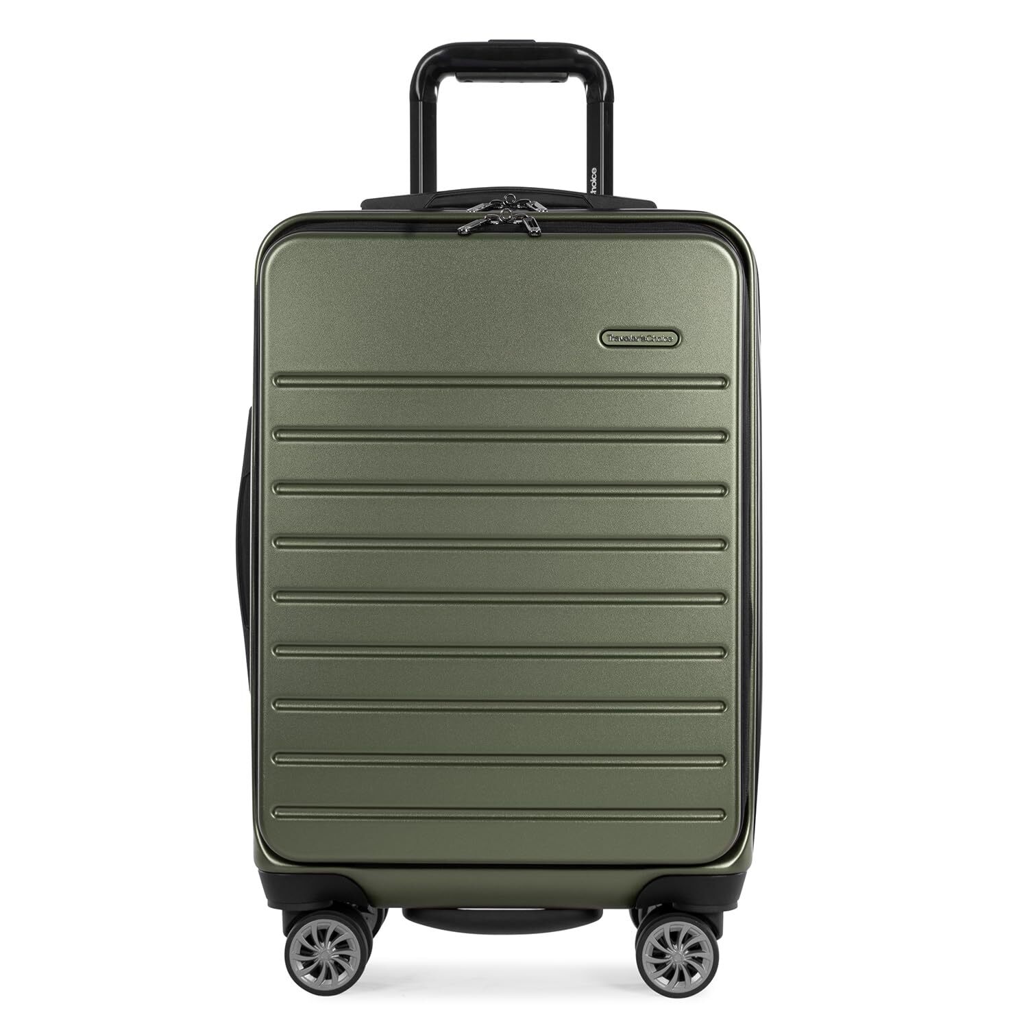 Mykel Front Pocket Polycarbonate Hardside Suitcase with Sleeve and Ergonomic ...