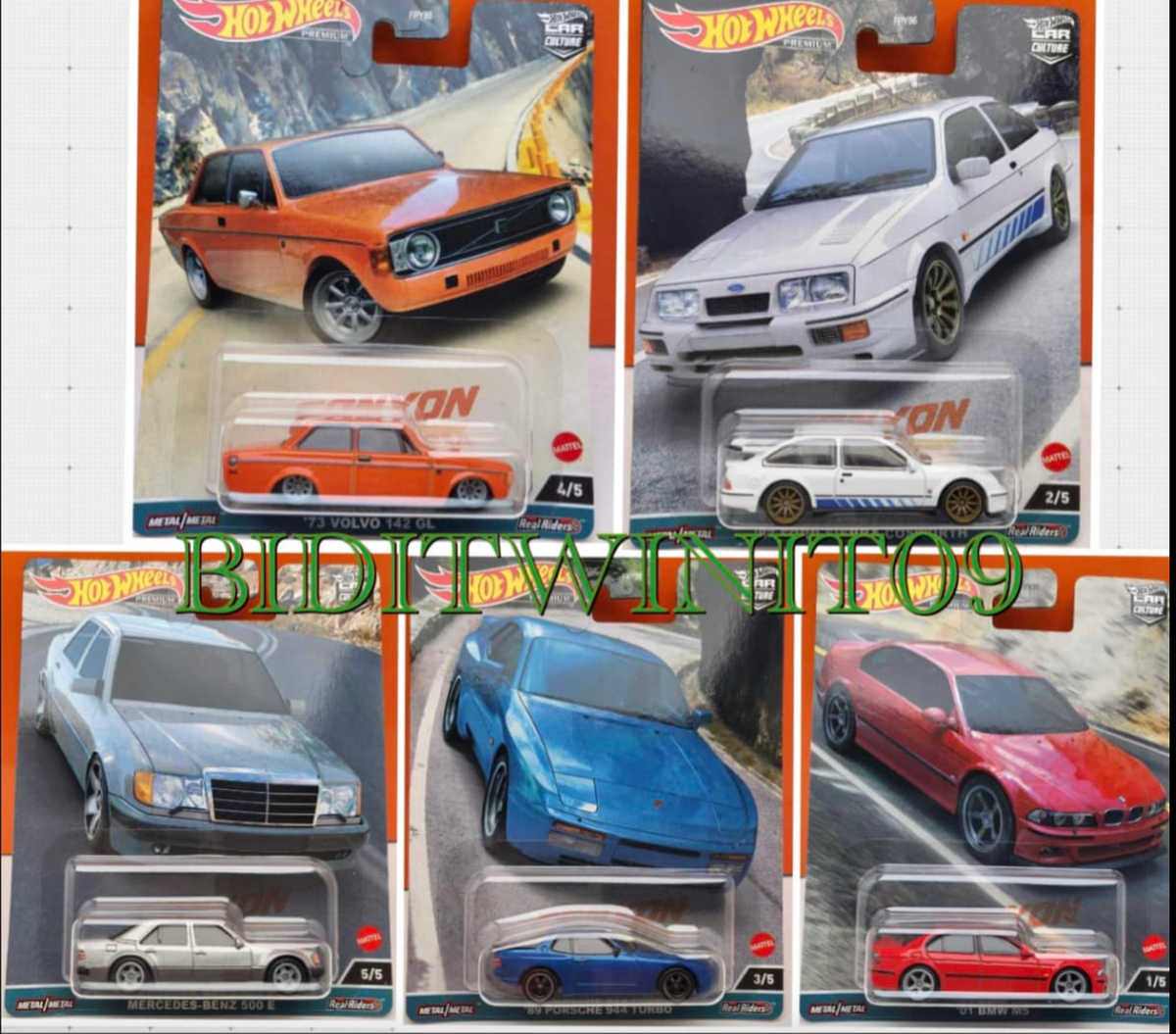 HOT WHEELS 2023 CAR CULTURE CASE C CANYON WARRIORS SET OF 5