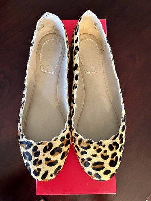 Kelly & Katie Weslyne Leopard Ballet Flat shoes New in box! Size 6.5