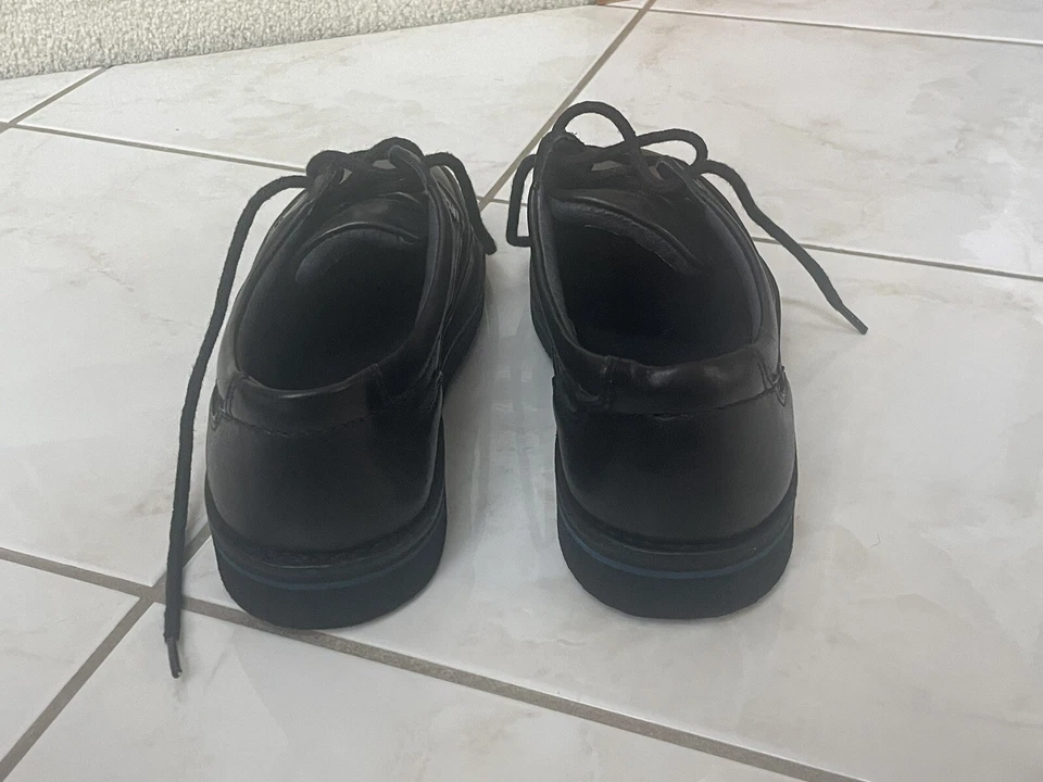 Мужские черные кожаные удобные туфли на шнуровке Hush Puppies MALL WALKER H18914 размер 6 - Изображение 4 из 4