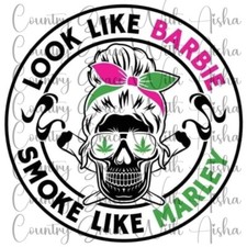 Sublimation Transfer Print Smoke Like Marley Ready to Press Heat Transfer