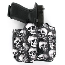 OWB Kydex Holster for 50+ Hanguns with Baldr PRO R - MULTI SKULLS