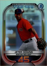 Jeter Downs 2021 Bowman Chrome Scouts Top 100 #BTP45 Refractor Boston Red Sox