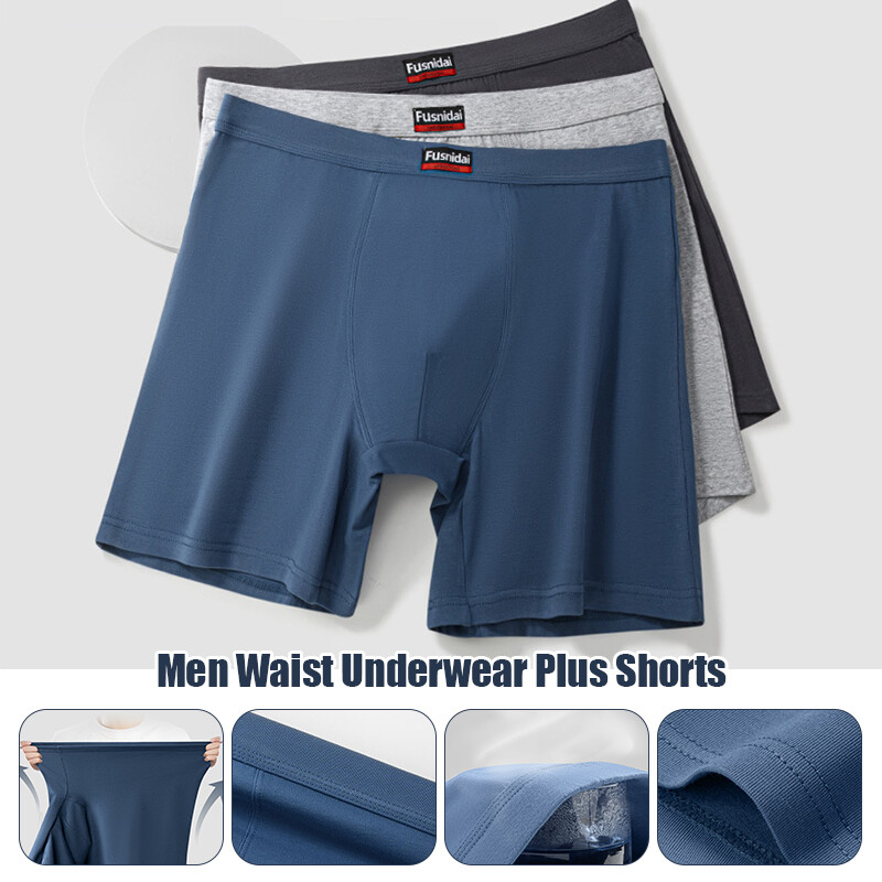 67-170KG Men's Classic Mesh Boxer Shorts Extend Pants Legs Chafing Leg Underwear