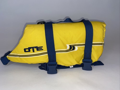 OTE dog Life vest jacket preserver size small yellow And Blue
