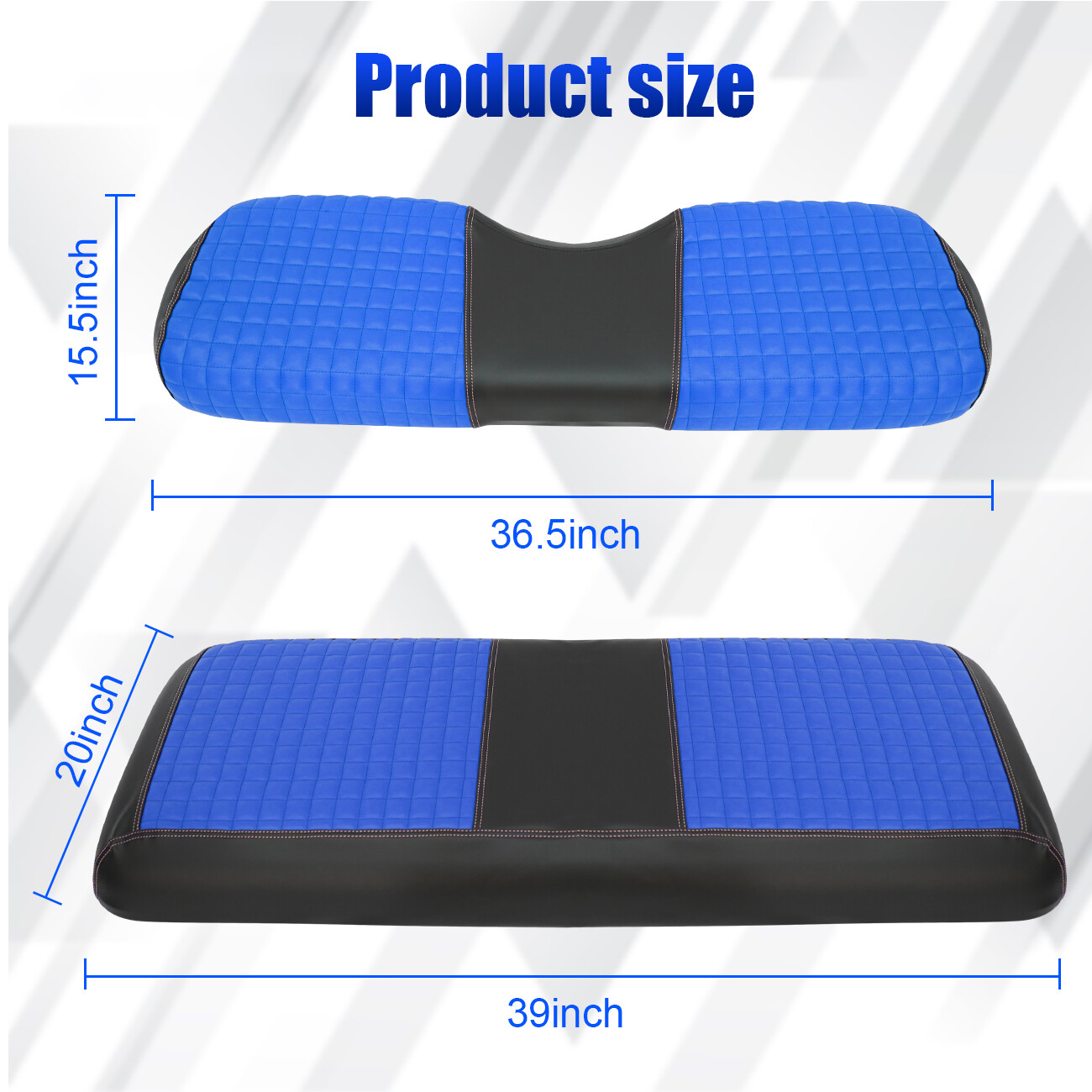For EZGO TXT 1994-2022 Front Golf Cart Seat Cover Set Cushion Cover Accessories