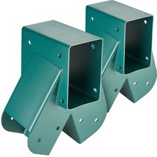 2 PCS Heavy Duty Carbon Steel A-Frame Swing Brackets for 4x4" Legs 4x6" Beam