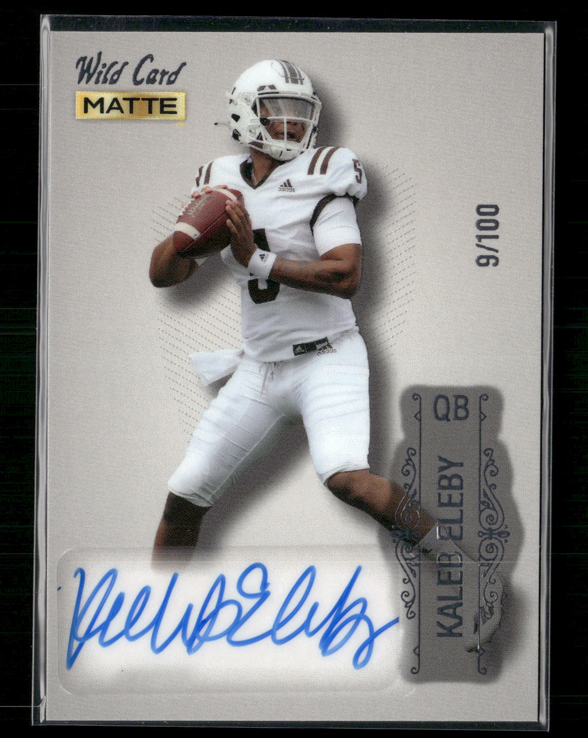Kaleb Eleby 2022 Wild Card Matte Auto 9/100