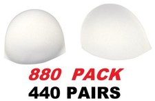 WHITE COMMON SHAPE BRA CUPS Removable Bra Inserts Pads Z11-12 CASE of 880 