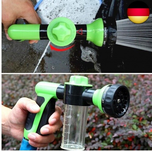 Gartenschlauchaufsatz, Spritzpistolendüse, Behälter für Seife oder Dünger, Str - Bild 6 von 7