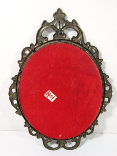 Vintage Convex Glass Bronze Frame Italy - 第 4/9 張圖片