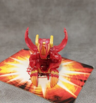 Bakugan Red Pyrus Helix Dragonoid 710g + Random Card | eBay