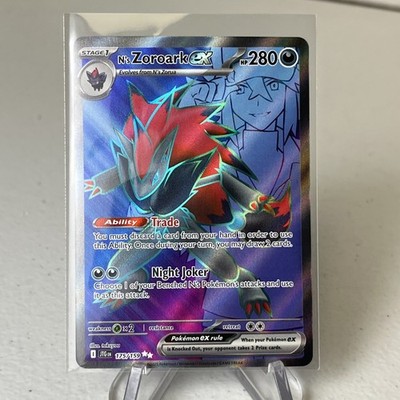 Pokemon N's Zoroark EX Journey Together Ultra Rare Full Art 175/159 Ft. N