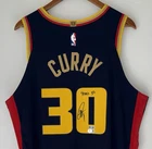Stephen Curry "4000 3’s" Signed Warriors Nike ADV NBA Authentic Jersey USASM BAS