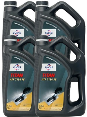 4x5 Liter  FUCHS TITAN ATF 7134 FE MERCEDES AUTOMATIKGETRIEBEÖL MB 236.15 7-Gang