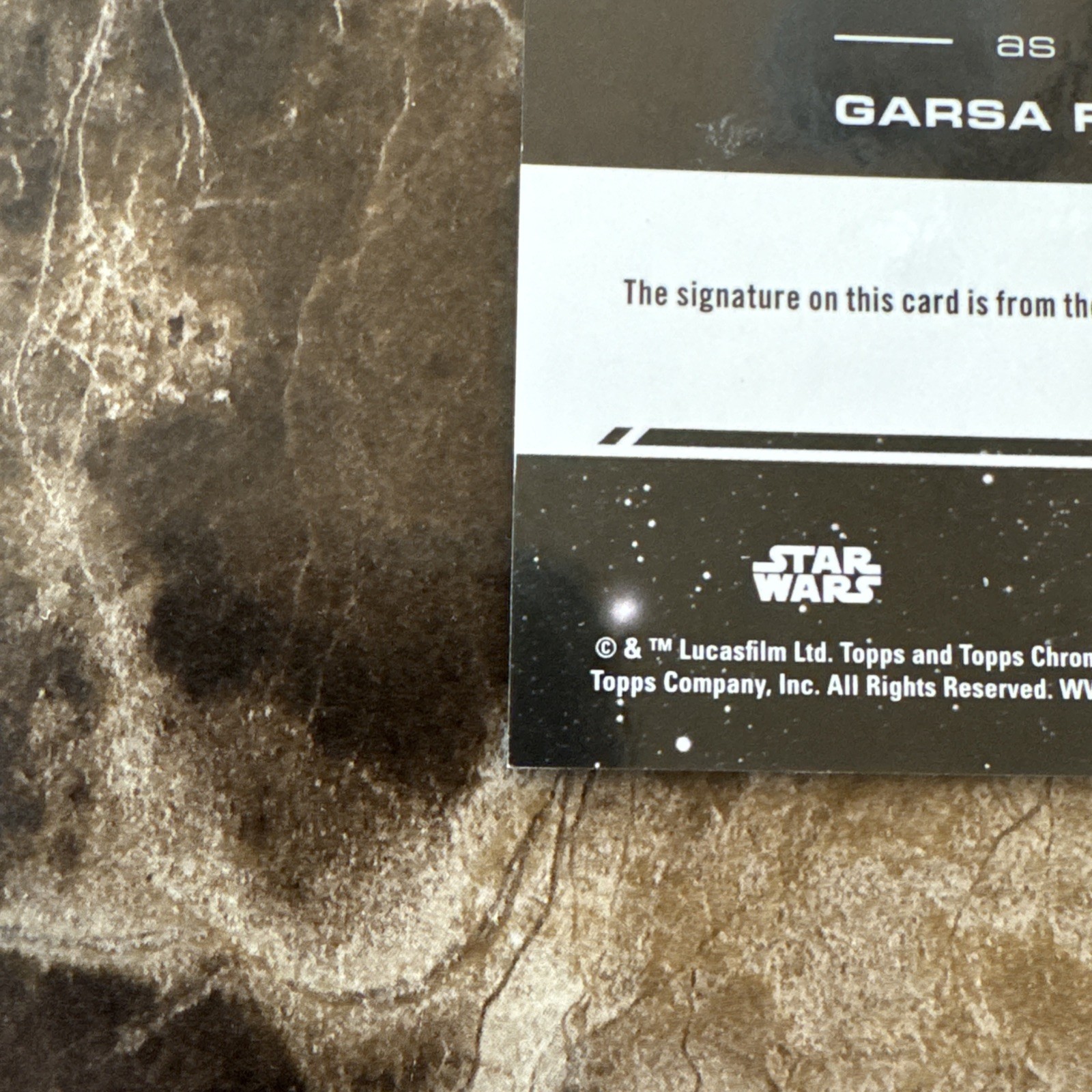 2024 Topps Star Wars Chrome Auto Refractor GREEN Jennifer Beals GARSA FWIP 97/99 view 9