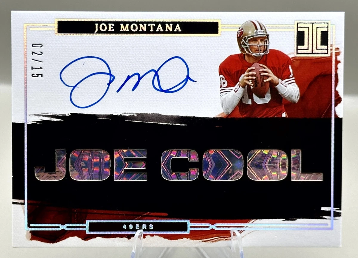 Panini Joe Montana Football Original Autographed Sports Trading