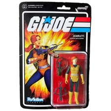 Super7 G.I. Joe Vintage Retro Style Scarlett DIC Purple Reaction Figures Action
