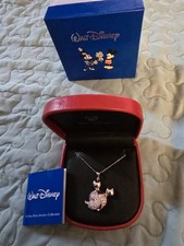 Mickey Mouse Sterling Silver Necklace W/17" Chain