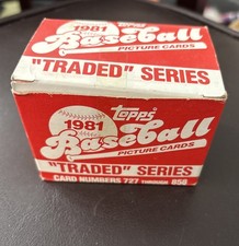 1981 Topps Traded Complete Factory Set 132 Cards Fernando Valenzuela & Raines RC