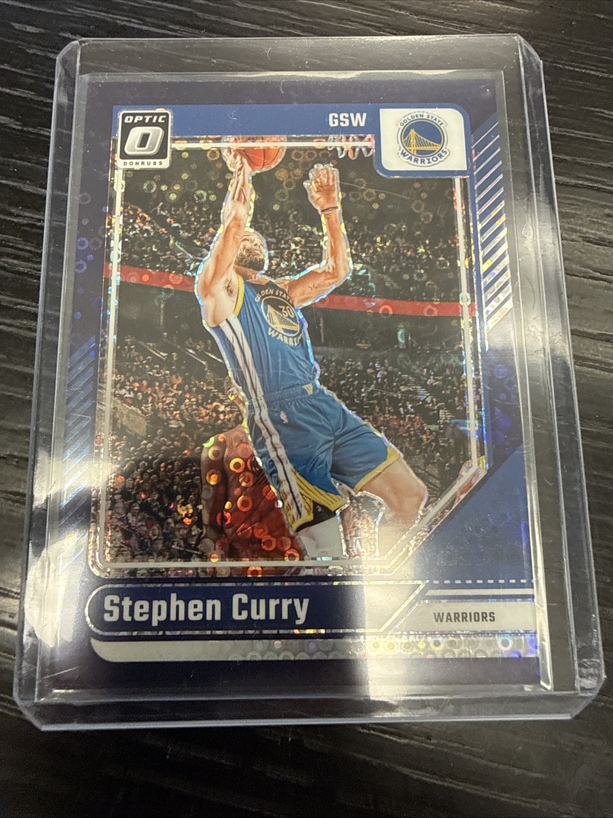2024-25 Panini Donruss Optic Fast Break Stephen Curry #155 Purple Disco /99