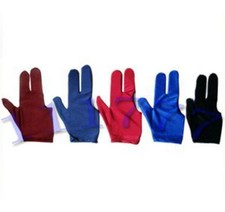 10 pcs Billiards Pool Snooker Cue Shooters 3 Fingers Gloves