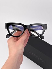 Valentino Women Eyeglasses Black Swirl Cat Eye V-ESSENTIAL - III VLX-125 A