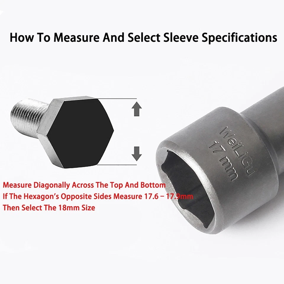 1/4"Hex Shank Magnetic Nut Driver Socket/Set 65mm Long Impact Drill Bit 3mm-24mm - Image 4 of 4