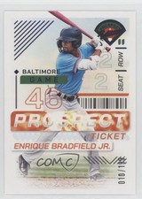 2024 Panini Prospect Edition Blue 10/199 Enrique Bradfield Jr #6 0n64