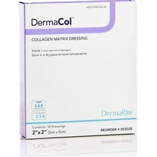 Industries Dermacol Collagen Dressing, 2x2, 10 Count