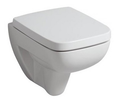 Geberit Renova Compact Square Tiefspül-WC wandhängend - Weiß Alpin - 206145000