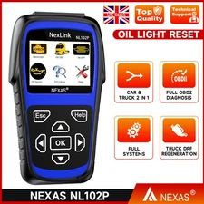 NEXAS NL102P Heavy Duty Truck OBD Scanner DPF Regen Oil Reset Diagnostic Tool US