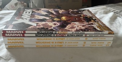  Lot 5 Wolverine and the X-Men HC No DJ & Tpb Vol 1 2 3 7 Alpha & Omega Marvel 