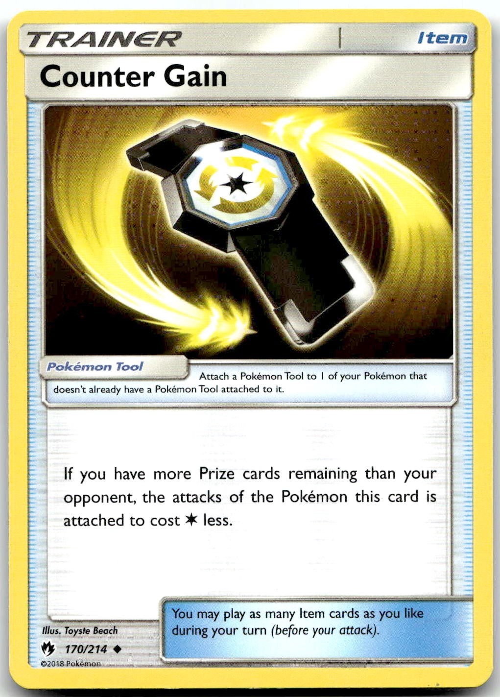 Pokemon Counter Gain Lost Thunder SM8 #170/214 Uncommon LP $SALE$!