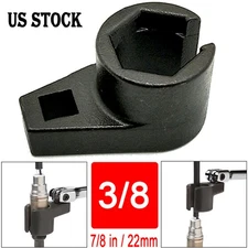 02 O2 Oxygen Sensor Socket Wrench 6 Point O2 Remover Installer Tool Drive 3/8"