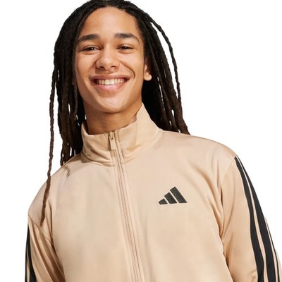 NWT Mens Adidas Day Ready Track Jacket tan JX5498 Sz LARGE | eBay