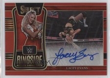 2022 Select WWE Ringside Action Signatures Red Prizm 90/99 Lacey Evans Auto 19fe