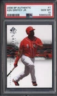 2008 SP Authentic Ken Griffey Jr PSA 10 Gem Mint Baseball Card 1 Upper Deck Reds