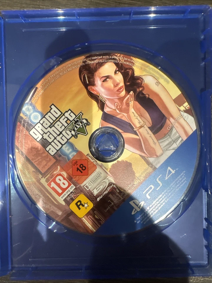 Grand Theft Auto V  (Sony PlayStation 4, 2019) With Map, photo 2 of 3