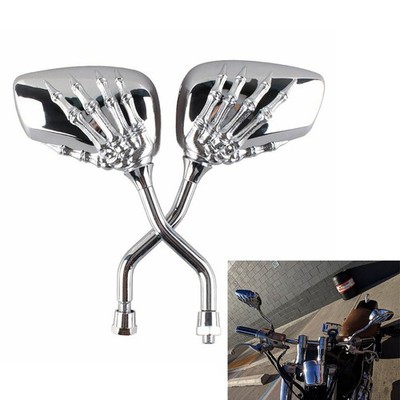 8mm Thread Motorcycle Bike Rearview Side Mirrors Mope Street For Suzuki Honda