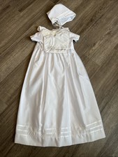 CHRISTENING GOWN 4 PIECE LITTLE THINGS MEAN A LOT SIZE 6 MONTHS MADE IN USA