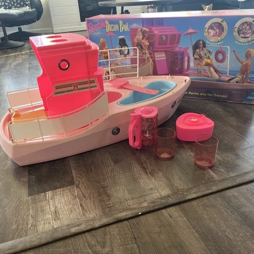 Barbie Dream Boat 1994 Vintage Mattel Pool Yacht Ship Playset  And Box