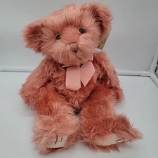 Russ Berrie Marmalade Pink Bear Plush Stuffed Animal Toy Plush From The Past 12"