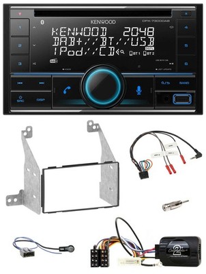 Kenwood CD 2DIN DAB USB Steering Wheel Bluetooth Car Stereo for Nissan Pathfinder R51 20