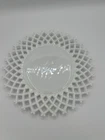 Vintage WESTMORELAND WHITE MILKGLASS LACE PLATTER TRAY DISH PLATE