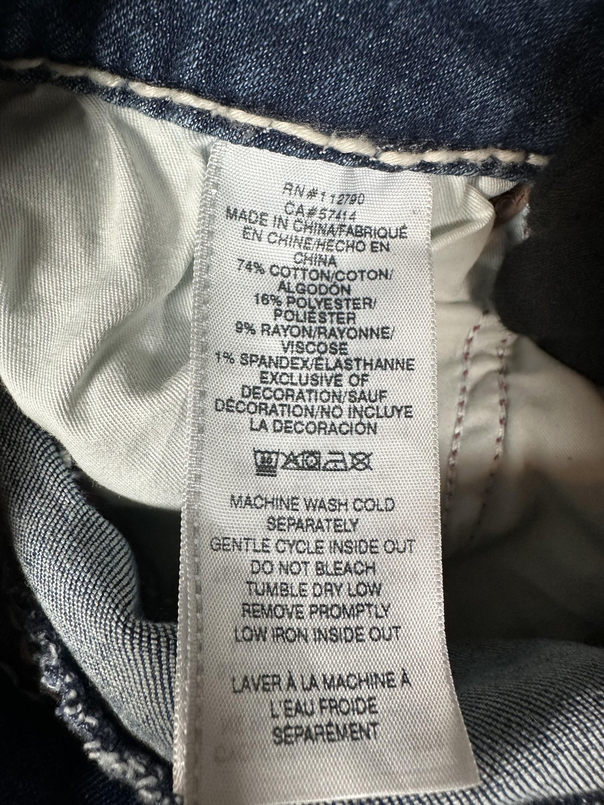 True Religion Jennie Curvy Jeans Womens 38 Blue Mid Rise Super Skinny Denim thumbnail 10