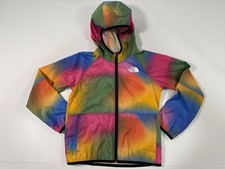 The North Face Kids WindWall Jacket Rainbow Multicolor Size 7 Hooded