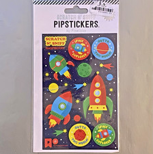 Pipsticks Scratch n Sniff Stickers Raspberry Outta This World Space Ships 2021