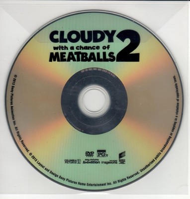 Cloudy with a Chance of Meatballs 2 (DVD, 2013) *DISC ONLY*