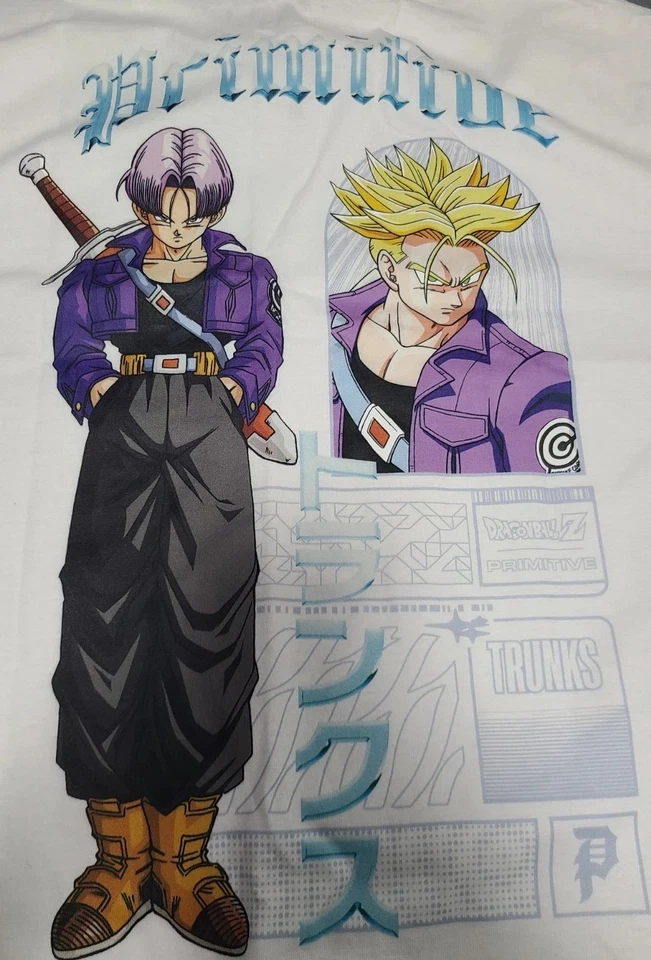 Camiseta Primitive X Dragon Ball Z 🐉 Para Hombre Talla Grande Unisex Hope Blanca Nueva Con Etiquetas Foto 3 de 4